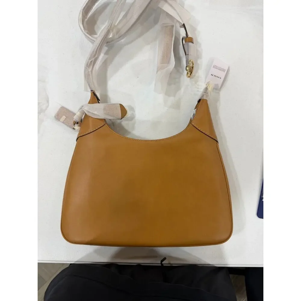 NWT B4-005 Coach Ella Shoulder Bag CCE48 smooth leather/Gold/Brown